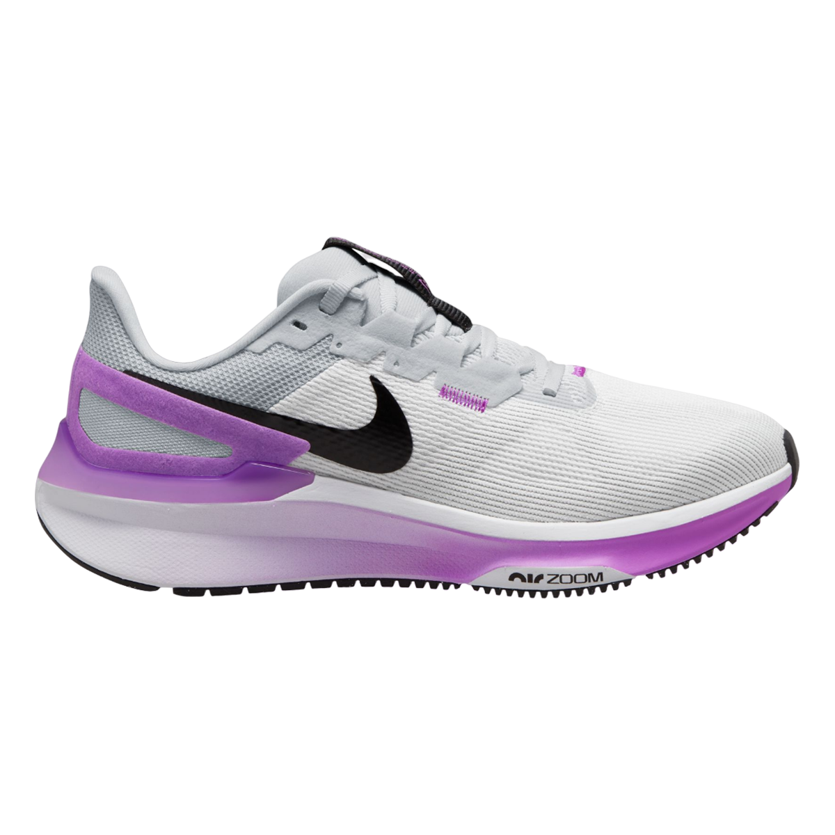 Women's Nike Structure 25, White/Black-Pure Platinum, 7 B Medium