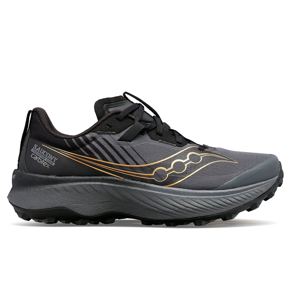 Women's Saucony Endorphin Edge, Black/Goldstk, 8.5 B Medium