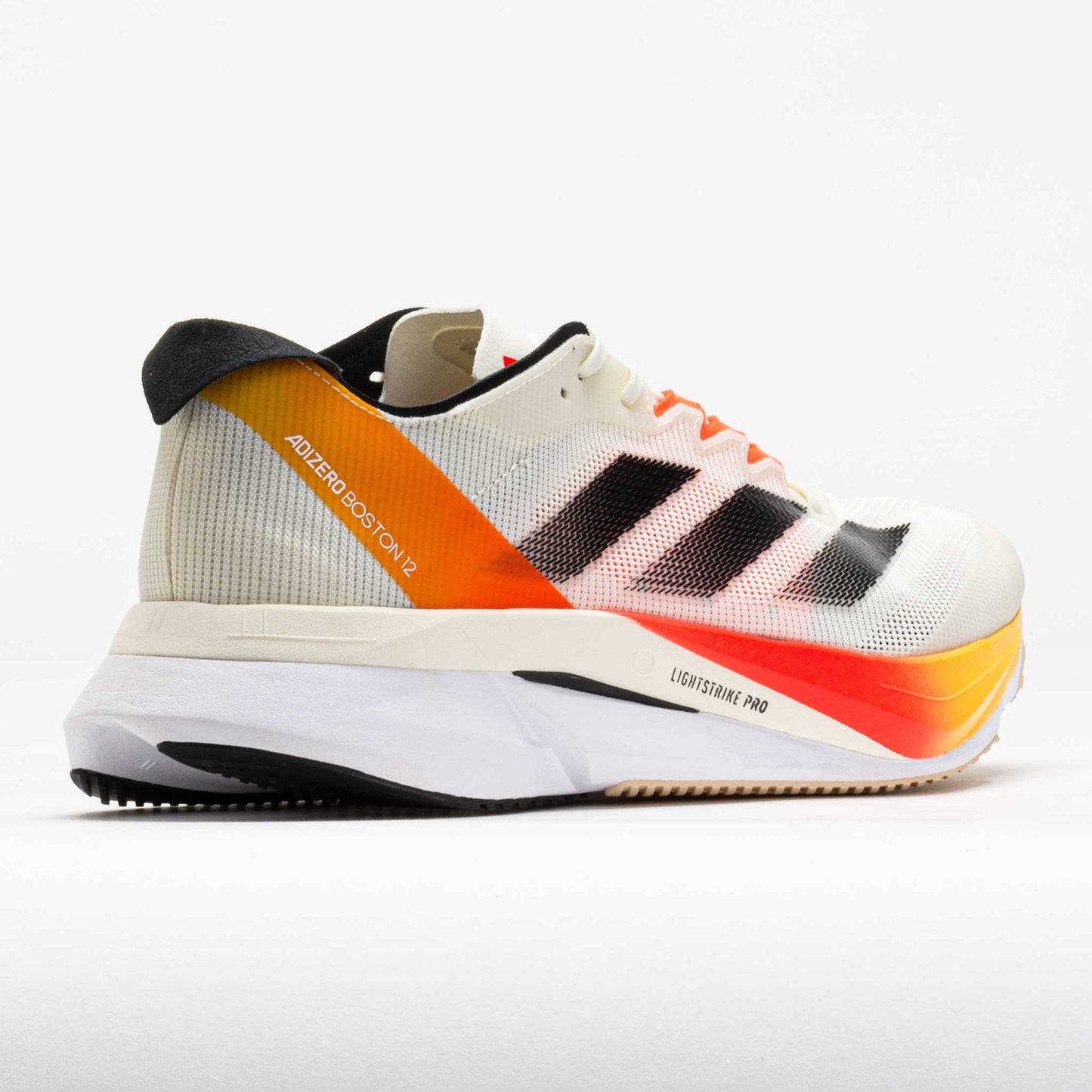 adidas adizero Boston 12 Men's Ivory/Core Black/Solar Red