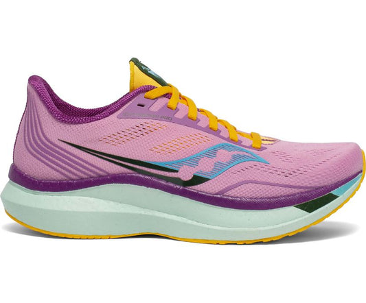 Women's Saucony Endorphin Pro, Future/Pink, 8.5 B Medium