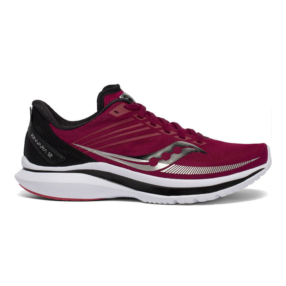 Women's Saucony Kinvara 12, Cherry/Black, 10.5 D Wide
