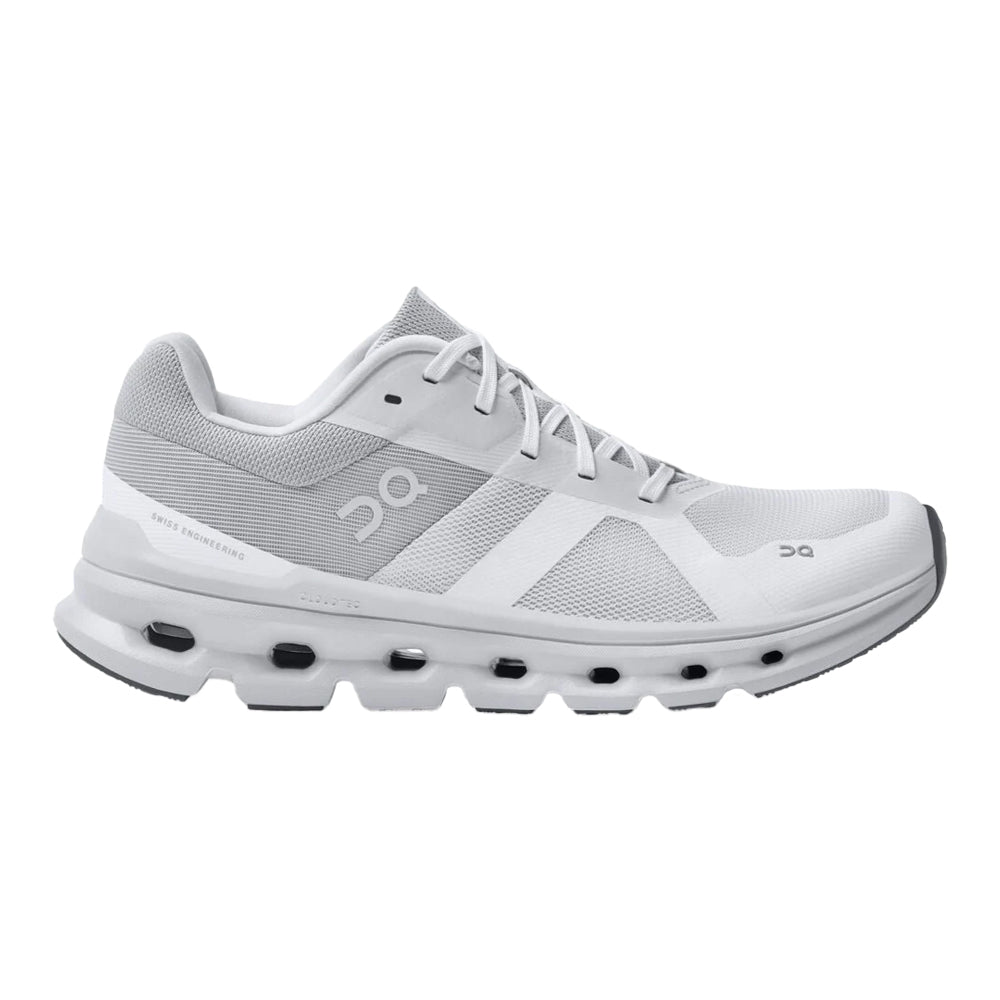 Women's On Cloudrunner, White/Frost, 9 B Medium
