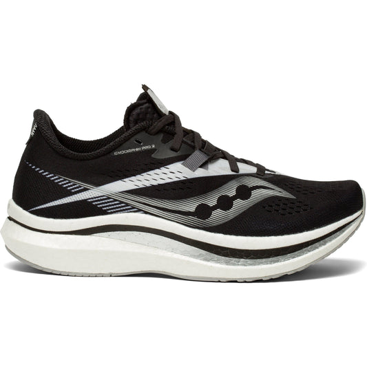 Women's Saucony Endorphin Pro 2, Black/White, 7 B Medium