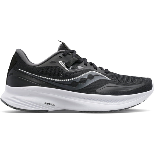 Women's Saucony Guide 15, Black/White, 9.5 D Wide