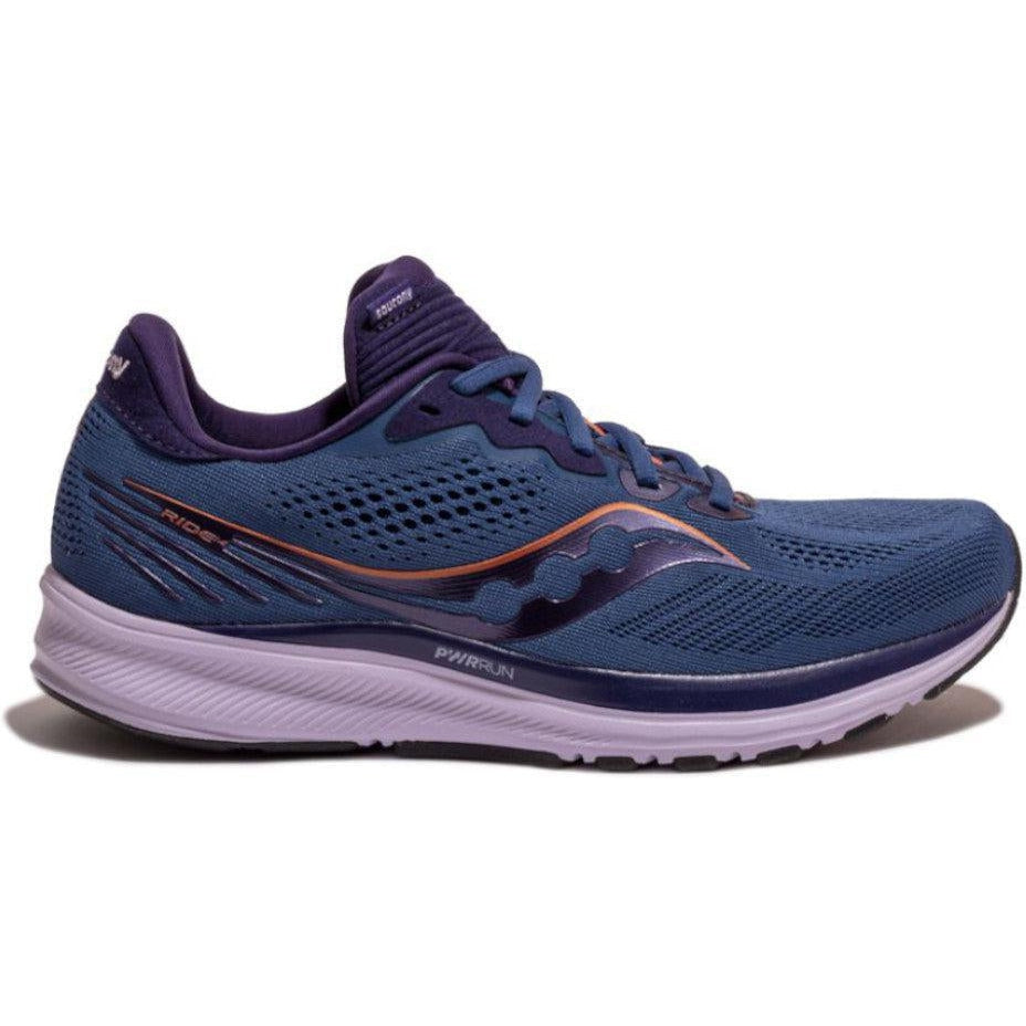 Women's Saucony Ride 14, Midnight/Copper, 10 B Medium