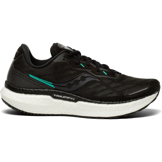 Women's Saucony Triumph 19, Black/White, 10 B