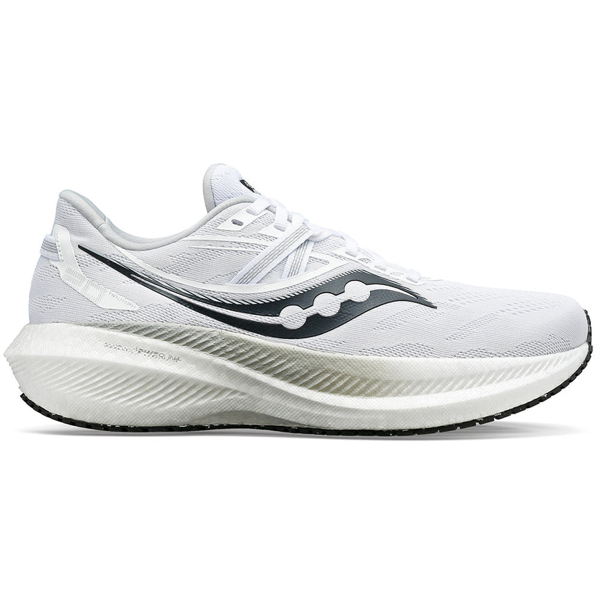 Women's Saucony Triumph 20, White/Black, 9 B Medium
