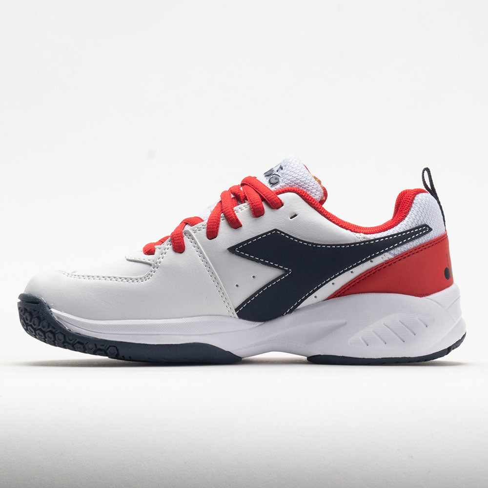 Diadora Challenge 5 SL Junior  White/Blue Corsair/Fiery Red